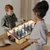 GYMAX Mini Foosball Table, 20 Inch LED Light Up Tabletop Soccer Table Game with 2 Balls, Foosball Table for Kids, Party, Game Room, Family Night