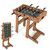 KOTEK Folding Foosball Table, 27 Inch Football Game Table with 2 Mini Balls