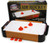 Matty's Toy Stop Deluxe 20" Wooden Table Top Air Hockey (Extra Pucks) & Foosball (Soccer) (Extra Balls) Games Gift Set Bundle - 2 Pack
