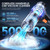 FAOGO Car Vacuum Portable Cordless, 50000Pa Strong Suction Brushless Motor, Handheld Vacuum with 2 Batteries & Charger, 6-in-1 Rechargeable Vacuum Cleaners for Home, Pet Hair & Keyboard - Ink Black