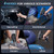 FAOGO Car Vacuum Portable Cordless, 50000Pa Strong Suction Brushless Motor, Handheld Vacuum with 2 Batteries & Charger, 6-in-1 Rechargeable Vacuum Cleaners for Home, Pet Hair & Keyboard - Ink Black