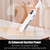 VortLab Handheld Vacuum Cordless, Lightweight 1.4lb with Powerful Suction, Charging Dock, Single Touch Empty and Detachable Dust Cup, Portable Mini Car Vac for Home Office and Pet Hair，Cloud White