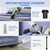 FUOAYOC Handheld Vacuum Cordless, 6KPA Powerful Suction Hand Held Vacuum Rechargeable with LED Light/Multi Accessories, 1.6lbs Lightweight Portable Vacuum Cleaner for Home/Car/Office Cleaning