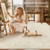 5x7 Area Rugs Washable Rug: Vintage Boho Floral Beige Rug Non-Slip Low Pile Soft Rugs Stain Resistant Indoor Carpet for Living Room Bedroom Dining Room(Beige, 5'x7')