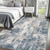 6x9 Area Rugs for Living Room: Washable Abstract Rug Modern Neutral Soft Large Indoor Rugs Non Slip Low Pile Carpet for Bedroom Nursery Dining Room Office(Blue, 6'x9')