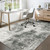 6x9 Area Rugs for Living Room: Washable Abstract Rug Modern Neutral Soft Large Indoor Rugs Non Slip Low Pile Carpet for Bedroom Nursery Dining Room Office(Black Grey, 6'x9')