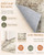 OLANLY 8x10 Washable Area Rug, Soft Non Slip Carpet for Bedroom Living Room