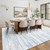 Area Rug 8x10 Living Room Rugs: Washable Modern Rug Large Non-Slip Soft Rugs Stain Resistant Printed Rug Indoor Carpet for Bedroom Kitchen Dining Room Nursery Playroom Home(Blue, 8'x10')