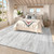 Area Rug 8x10 Living Room Rugs: Washable Modern Rug Large Non-Slip Soft Rugs Stain Resistant Printed Rug Indoor Carpet for Bedroom Kitchen Dining Room Nursery Playroom Home(Grey, 8'x10')