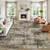 Lofus 8x10 Area Rug for Living Room, Abstract Washable Large Rugs, Brown