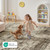 Lofus 8x10 Area Rug for Living Room, Abstract Washable Large Rugs, Brown