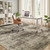 Lofus 8x10 Area Rug for Living Room, Abstract Washable Large Rugs, Brown