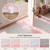 8x10 Area Rug for Living Room, Abstract Washable Large Rugs,Dusty Pink