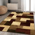 QDUIDU Modern Geometric Patchwork Indoor Red Area Rug for Living Room