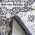 Washable Large 9x12 Area Rug: Indoor Oriental Living Room Carpet with Non Slip Backing Ultra Soft Low Pile Rugs for Bedroom Dining Room Distressed Stain Resistant Thin Floor Mat (9x12 Black)