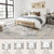 UERMEI 8x10 Area Rug Living Room Rugs - Washable Neutral Modern Abstract Soft Thin Large Rug Indoor Floor No Slip Rug Carpet for Bedroom Under Dining Table Home Office Decor - Blue Grey