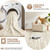 UERMEI 8x10 Area Rug Living Room Rugs - Washable Neutral Modern Abstract Soft Thin Rug Indoor Floor No Slip Rug Carpet for Bedroom Under Dining Table Home Office Decor - Beige/Brown