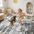 UERMEI 8x10 Area Rug for Living Room - Washable Neutral Modern Abstract Carpet, Non-Slip Soft Large Indoor Floor Rugs for Bedroom Home Office & Under Dining Table Decor, Black/White/Gold