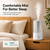4L Humidifier for Bedroom, Quiet Ultrasonic Humidifier for Large Room