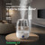 Homvana Top-Fill Cool Mist Humidifiers for Bedroom, Large Room(4L,White)
