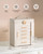 Lolalet Large Jewelry Box, 6-Layer Jewelry Organizer with 5 Drawers -Beige