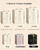 Lolalet Large Jewelry Box, 6-Layer Jewelry Organizer with 5 Drawers -Beige