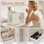 Dajasan Large Jewelry Organizer Box, Jewelry Boxes for Women Girls, 6-Tier Jewelry Storage Organizer with Mirror for Necklace Ring Bracelet Watch, Gift Idea (Beige)