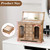 Miratino Jewelry Box for Women Girls, Rustic Wooden Jewelry Organizer Box with Mirror, 5 Layer Jewelry Storage Case Display for Necklaces Earrings Rings Bracelets Valentine's Day Gifts