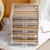 YUFONG Necklace Holder Organizer Velvet Necklace Organizer Box with Lid