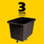 Rubbermaid Commercial Products Bulk Cube Truck, 20 Cubic Ft, 600lb Capacity