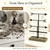 Urban Deco Arrow Jewelry Organizer Stand 4-Tier Black Jewelry Stand