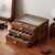 THFLSTR Black Walnut Jewelry Organizer, 3 Layer