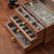 THFLSTR Black Walnut Jewelry Organizer, 3 Layer