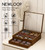 NEWLOOP Wood Pattern Sunglass Display Case for Multiple Pair of Sunglasses