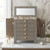 Hives & Honey Emma Wooden Jewelry Organizer - Tabletop Storage Chest with 4 Drawers, Multi-Compartment Design, Necklace Hooks, 2 Doors & Accent Knobs, Grey