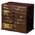 Vintage Wooden Jewelry Box for Women, 7-Layer Hand-painted Organizer