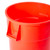 PRO&Family 3 Pack 55 Gallon Red Round Commercial Trash Can with Lid/Ingredient Bin Recycling Bin Kitchen Garbage Can Office Garbage Can Trash Barrel Plastic Barrel Yard Waste Bin Outdoor Trashcan
