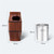 FURUIM2024M Outdoor Waste Bins Outdoor Trash Can, Antique Wood Grain Cylindrical with Inner Bucket and Top Planting Flower Trough, Large-Capacity, 13.2 Gallons