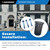 Sandbaggy 12 - Gallon Commercial Outdoor Trash Can - Black Steel - In-Ground (Anchor Bolts Included) (2, 32" H x 22" Dia)
