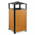 48.6 Gallon Square Decorative Outdoor Trash Can with Covered Top