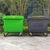 Yelud Outdoor Trash Can with Lid and Wheels, 175 Gallon Large Trash Can with Lid, Rolling Garbage Can with Wheels, Outdoor Garbage Can for Patio, Garage, Backyard and Mall (2, Black)