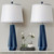 WIHTU 27'' Navy Blue Resin Table Lamps, Desk Lamps with 3 Color Temperature