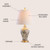 JONATHAN Y Grace 24" French Country Floral Urn Ceramic Lamp, Multi-Colored