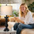 MOUVOVO 28" Tall Farmhouse Table Lamps Set of 2 with USB A+C Ports and AC Outlet, 3 Way Touch Rustic Bedside Lamps for Bedroom, Black Vintage Lamps for Living Room