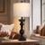 MOUVOVO 28" Tall Farmhouse Table Lamps Set of 2 with USB A+C Ports and AC Outlet, 3 Way Touch Rustic Bedside Lamps for Bedroom, Black Vintage Lamps for Living Room