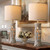 27.25”Farmhouse Table Lamps Set of 2 with Night Light, Rustic Bedside Lamp