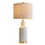 USumkky 25" Modern Ceramic Lamps Single Table Lamp for Living Room Bedroom Farmhouse Nightstand Bedside Lamps