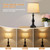 Touch Lamps for Nightstand Set of 2, Bedside Table Lamp USB C+A Ports