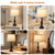 Touch Lamps for Nightstand Set of 2, Bedside Table Lamp USB C+A Ports