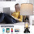 Table Lamps Set of 2 with USB Port 3 Way Dimmable Touch Lamps 28.5" Tall Rustic Industrial Living Room Lamps for Bedroom Bedside Office 4 Bulbs Included